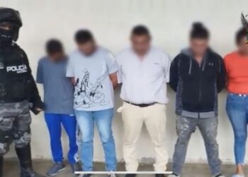 Cinco presuntos sacapintas fueron aprehendidos en Santo Domingo