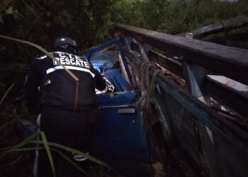 Falleció al perder pista un carro