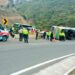 21 heridos al volcar un bus