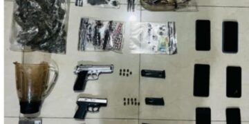 Tres sujetos con sustancias ilícitas y armas de fuego fueron detenidos