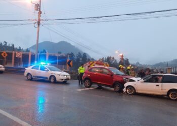Dos personas heridas en accidente de tránsito