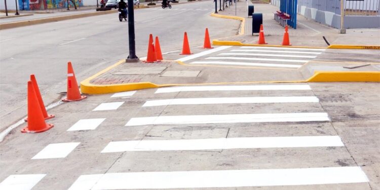 Movilidad realizó trabajos de señalización en la Plaza Ferrocarril