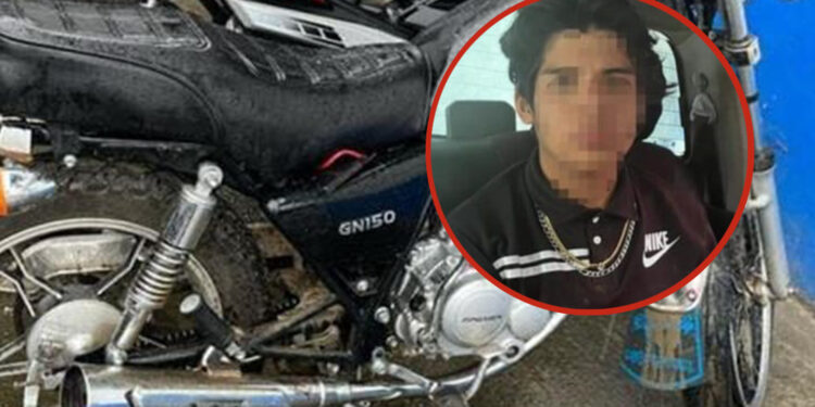 Detenido mientras conducía moto robada