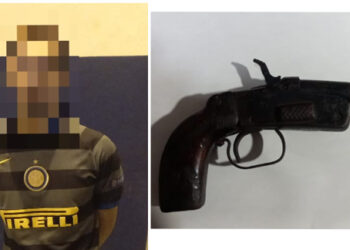 Presunto delincuente aprehendido con arma de fuego