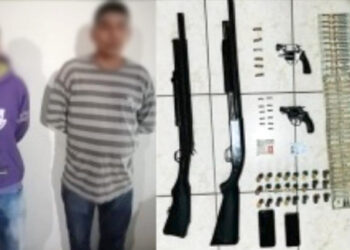 Sospechosos detenidos con sustancias ilícitas y cuatro armas de fuego
