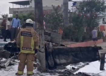 Avioneta se estrelló en la ciudadela Alborada