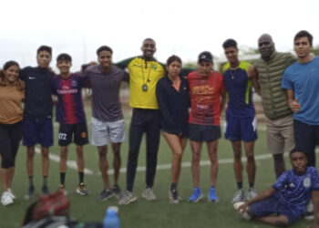 Jefferson Pérez, compartió con atletas orenses
