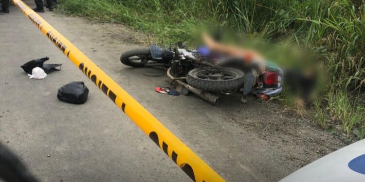 Motociclista fue victimado cuando circulaba en la vía
