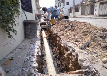 Aguas Machala instaló red terciaria en la Cdla. Las Brisas