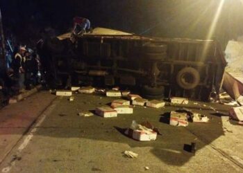 Accidente de tránsito dejó dos personas heridas