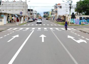 Movilidad realizó trabajos de señalización en la calle Junín