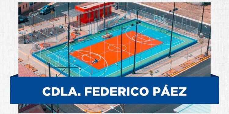 Municipio inaugura nueva cancha en la Cdla. Federico Páez