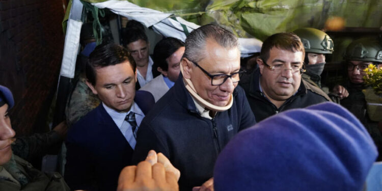 El exvicepresidente Jorge Glas Espinel ya está en libertad