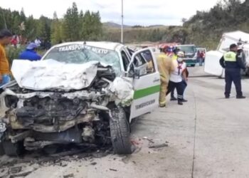 Siete personas heridas en accidente de tránsito