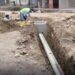 Aguas instaló tirante de alcantarillado en el barrio 24 de Septiembre