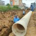 Aguas instaló red principal de alcantarillado en el Barrio Washington García