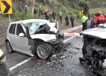 (Video) Conductor de un automóvil murió en un accidente de tránsito.