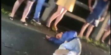 Murió atropellado en la vía