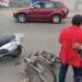 Herida al chocar una moto eléctrica y una bicicleta