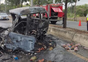 Una persona herida en un accidente de tránsito