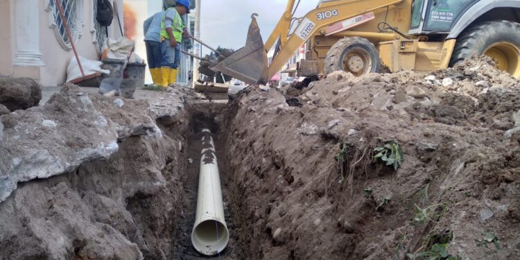 Instalaron red terciaria de alcantarillado en el Barrio Washington García
