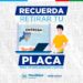 Movilidad recuerda retirar las placas en el Centro de Revisión Técnica Vehicular