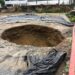 Un nuevo socavón en el casco urbano del cantón Zaruma