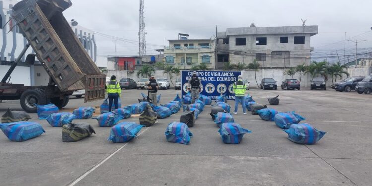 Volquete con 95.000 dólares en mercadería fue retenido