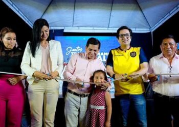 Alcalde inauguró espacios deportivos, recreativos en la Cdla. Federico Páez