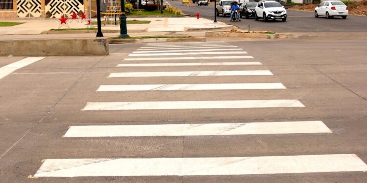 Movilidad realizó trabajos de señalización en la Av. Luis León Román