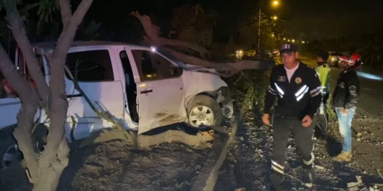 A conductor de la camioneta se le realizó la prueba de alcoholemia