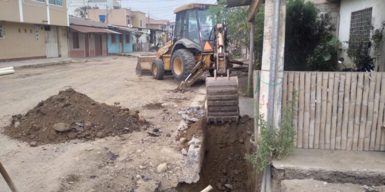 Aguas instaló tubería corrugada en el Barrio 24 de Septiembre