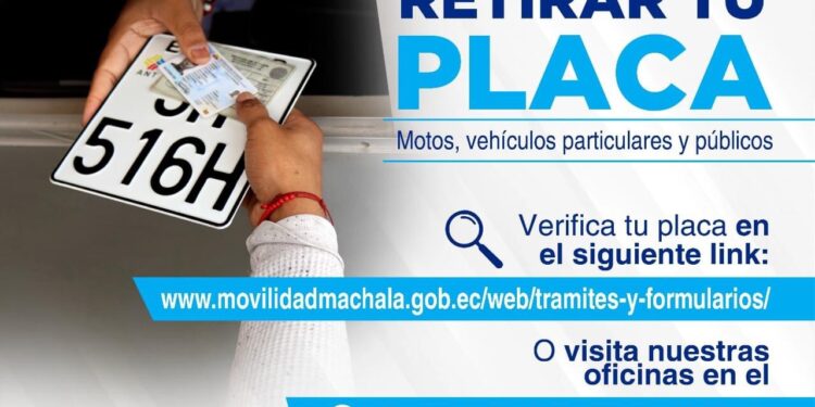 Movilidad recuerda retirar la placa en el Centro de Revisión Técnica Vehicular