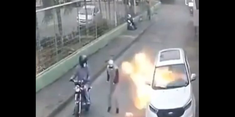 Cámara de seguridad captó atentado contra Jueza de Milagro