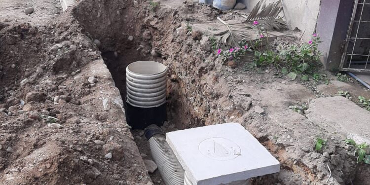Instalaron red terciaria de alcantarillado en el Barrio 24 de Septiembre