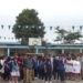 (Video) Autoridades realizaron la colocación de la primera piedra para la construcción de una cubierta en el colegio Zoila Ugarte
