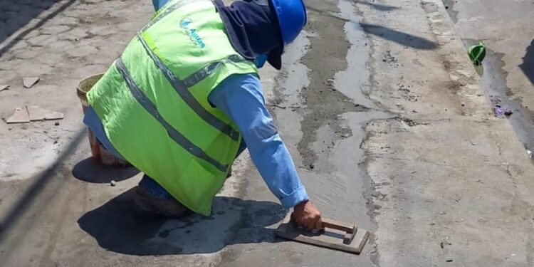 Aguas Machala realiza trabajos diarios en diferentes puntos de la ciudad