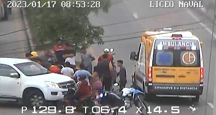 Accidente de tránsito dejó dos personas heridas