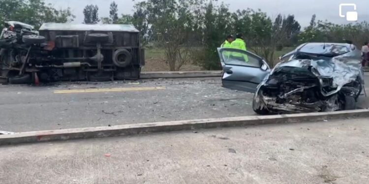 Un fallecido dejó accidente de tránsito en Pujili