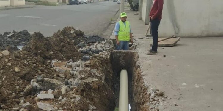 Aguas realizó la optimización de 34 metros de red de alcantarillado