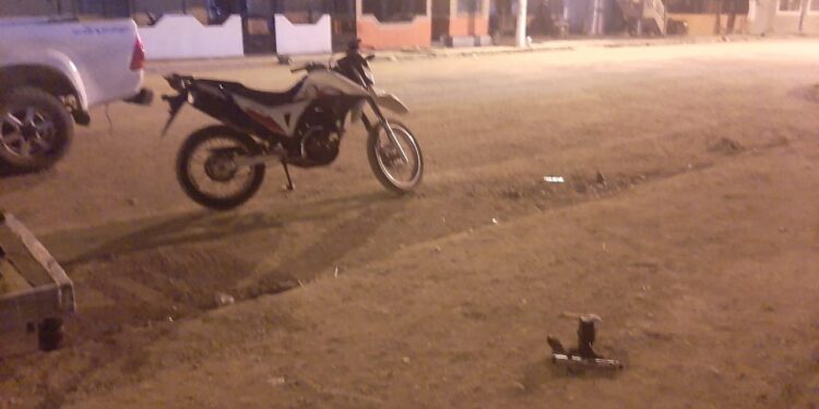 Motocicleta utilizada en doble asesinato en barrio Acapulco fue retenida