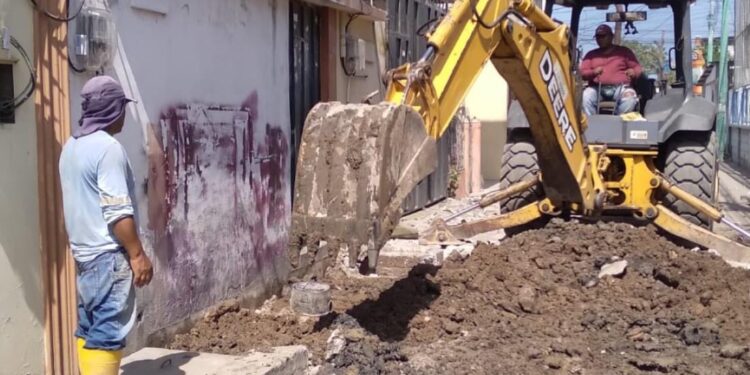 Aguas realizó la optimización de 50 metros de red de alcantarillado