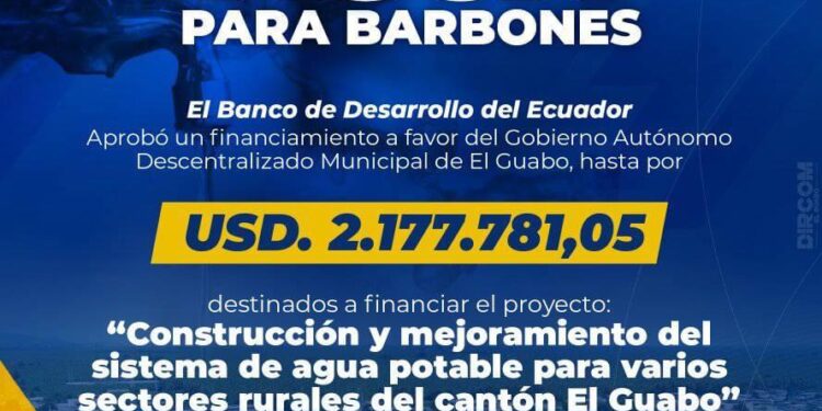 Municipio ejecutará el proyecto “Construcción y mejoramiento de agua potable para sectores rurales”