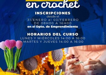 Municipio invita a participar del curso de flores en crochet
