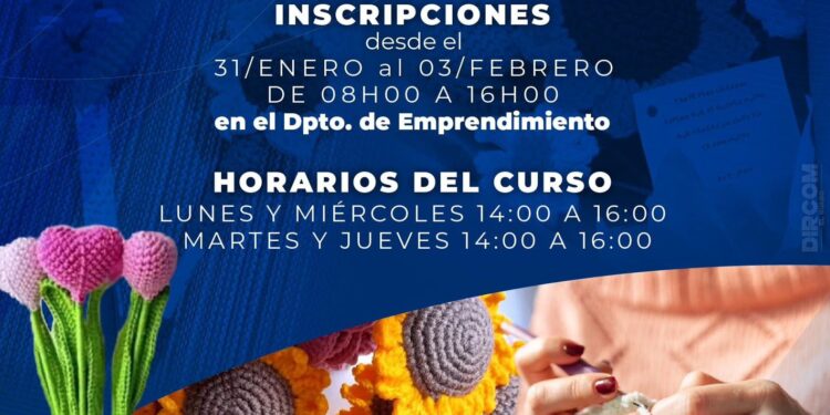 Municipio invita a participar del curso de flores en crochet