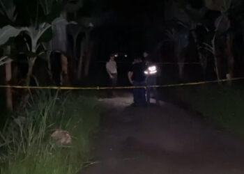 Cuerpo de un hombre que fuera asesinado en el sector de Calichana, en el cantón Pasaje