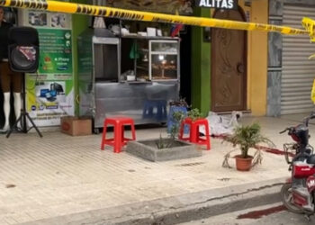Lo asesinaron mientras almorzaba