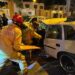 Tras accidente de tránsito quedó atrapado en las latas retorcidas.