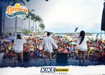 El Guabo vivió el Carnaval de Colores en este feriado
