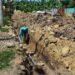Continúan las instalaciones de tuberías de agua potable en la Ciudadela El Verbo
